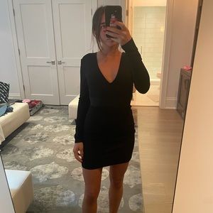 Black mini dress